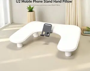 New U2 Russian-style manicure hand rest with phone holder, adjustable height, portable, easy to clean, inclined and comfortable hand rest