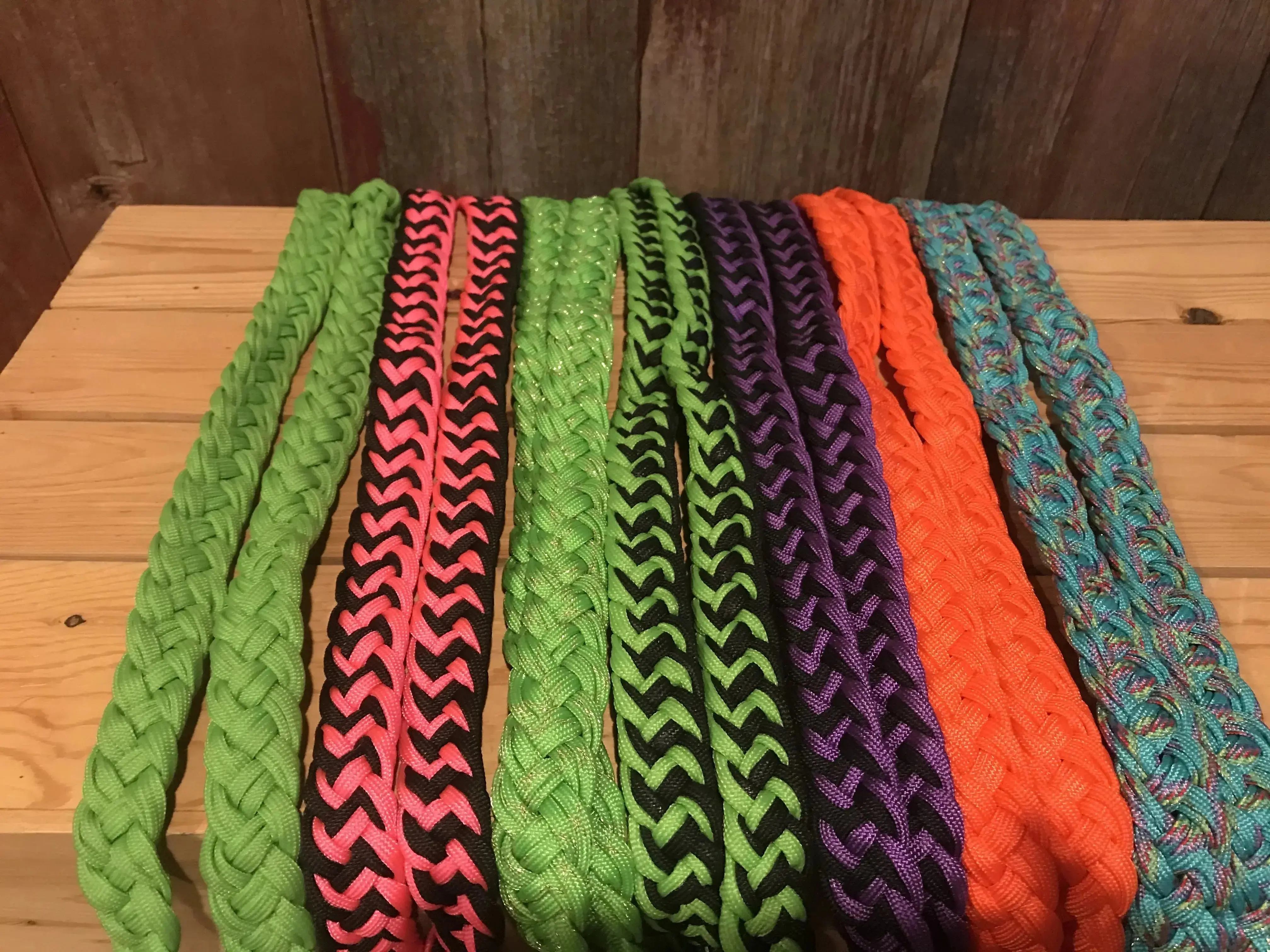 Braided Barrel Reins - Multiple Color Options. Braided Barrel Reins - Multiple Color Options.