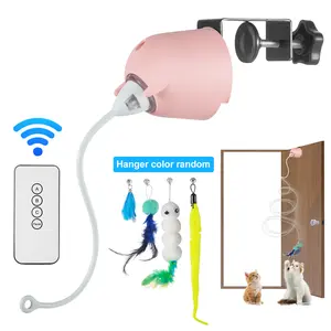 Smart Cat Toy, Rechargeable Door Hanging Extendable Kitten Rope, Electronic Self-Play Cat Toy, Indoor Small Cats Entertainment