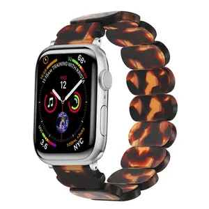 Worryfree Gadgets Waterproof Tortoiseshell Resin Smartwatch Strap - Wearable Accessory for Oval-Version Smartwatches, Water-Proof Accessory with Manufacturer Warranty, Manufacturer Warrenty