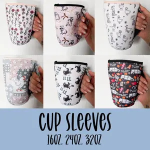 Cup Sleeves - Variety of Patterns and Designs Available