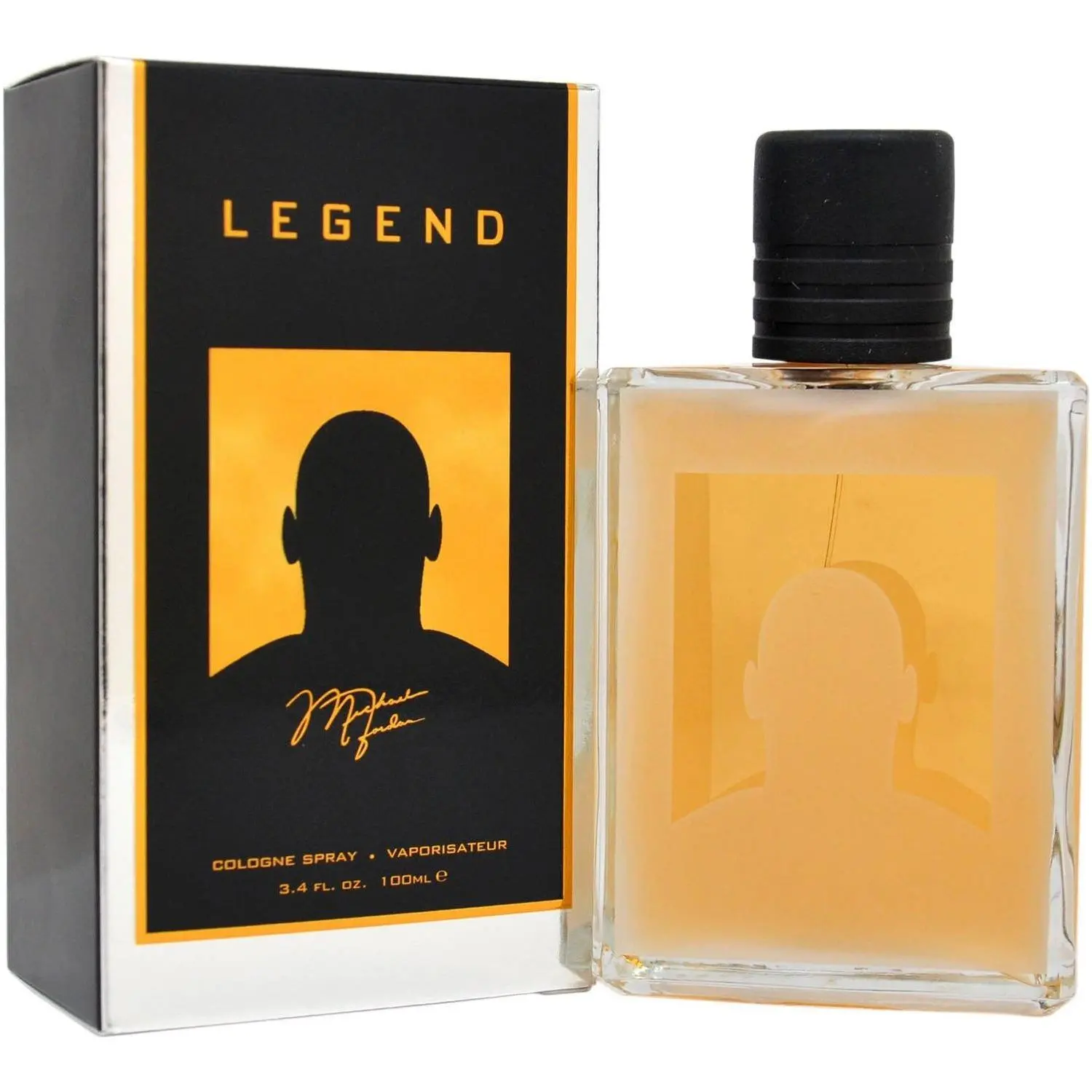 Michael Jordan LEGEND Aromatic Luxurious Men's Eau de Cologne (EDC) - Men's Cologne, Lavender, Bergamot, Leather, Cedarwood Scent, 3.4 oz (3.3 oz Equivalent), New in Box, Luxurious Men's Fragrance