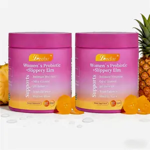 Juicy Pineapple Feminine Probiotic Gummies, Natural Daily Vitamin Complex, Slippery Elm Intimate Care, Optimize Internal Bacterial Environment