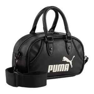 PUMA Archive Zipper Closure Polyester Mini Shoulder Handbag for Women in Black