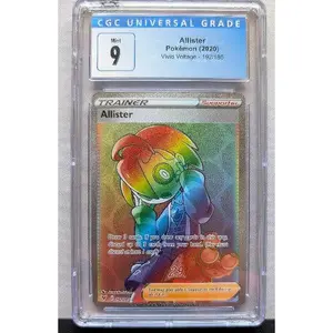 2020 Pokémon Allister Rainbow Rare CGC 9 Mint - Vivid Voltage
