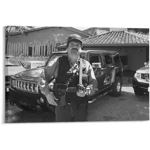 Gangster El Chapo Mexican Drug Lord El Chapo Joaquin Guzman Portrait Poster (1) Canvas Painting Posters And Prints Wall Art for Living Room Bedroom Decor