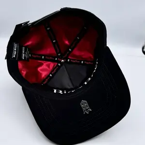 Hat Black Red Crystals Edition