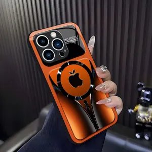 Suitable for [iPhone 14 Pro Max]high-end phone case ，Luxury Flowing Light Aesthetic Magsafe Case Anti-Scratch Magnetic Glass Cover YM99