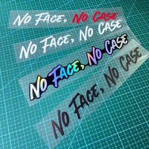 1PC NO FACE NO CASE Motorcycle Helmet Stickers, Waterproof Vinyl Stickers Suitable for Motorcycle Fuel Tanks, Side Panels, and Scooter Bodies, Making It An Ideal Gift for Friends, Decal Sticker