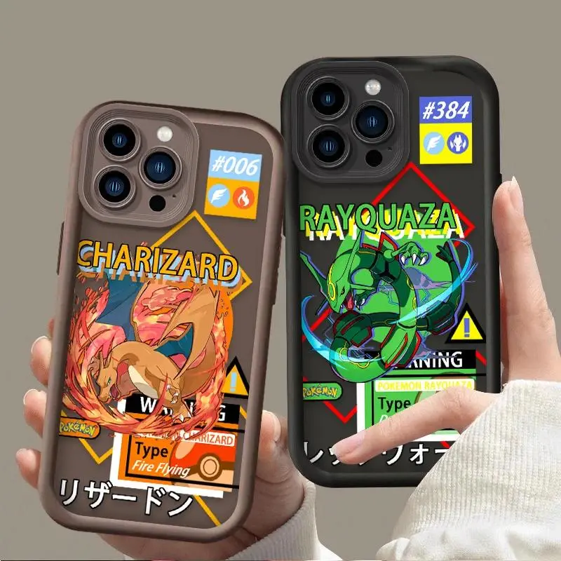 Cartoon Cha-rizard Ra-yquaza NEW Silicone Case for IPhone 17 Air 16 16E 15 14 13 12 11 Pro Max Samsung Galaxy S26 S25 S24 S23 S22 A33 A25 for Gift
