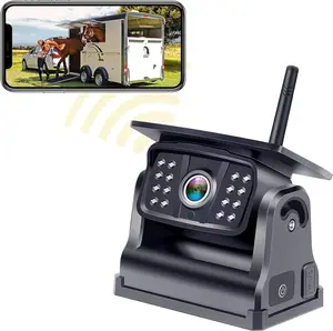 Backup Camera WiFi for : Solar-  No Wiring Hitch Camera for Pickup  -  1080P Night Vision Easy Installation for Towing & Parking - V7