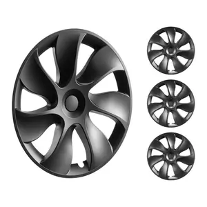 VEVOR Wheel Rim Cover Hubcaps, 19 in, 2021-2023 Model Y Fully Fit Hubcap with Snap, Guard Tape Valve Nozzle Hole, ABS PC Hubcap with High Rigidity Less Wind Drag, Fits for All Weather Use
