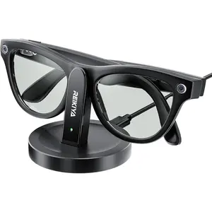 REIKIYA Charging Stand for Ray-Ban Meta Smart Glasses, Portable Charging Dock for Wayfarer, Headliner, Skyler with 3.3 ft USB-C Cable, Charger for Meta Glasses RayBan, RayBan Meta Accessories