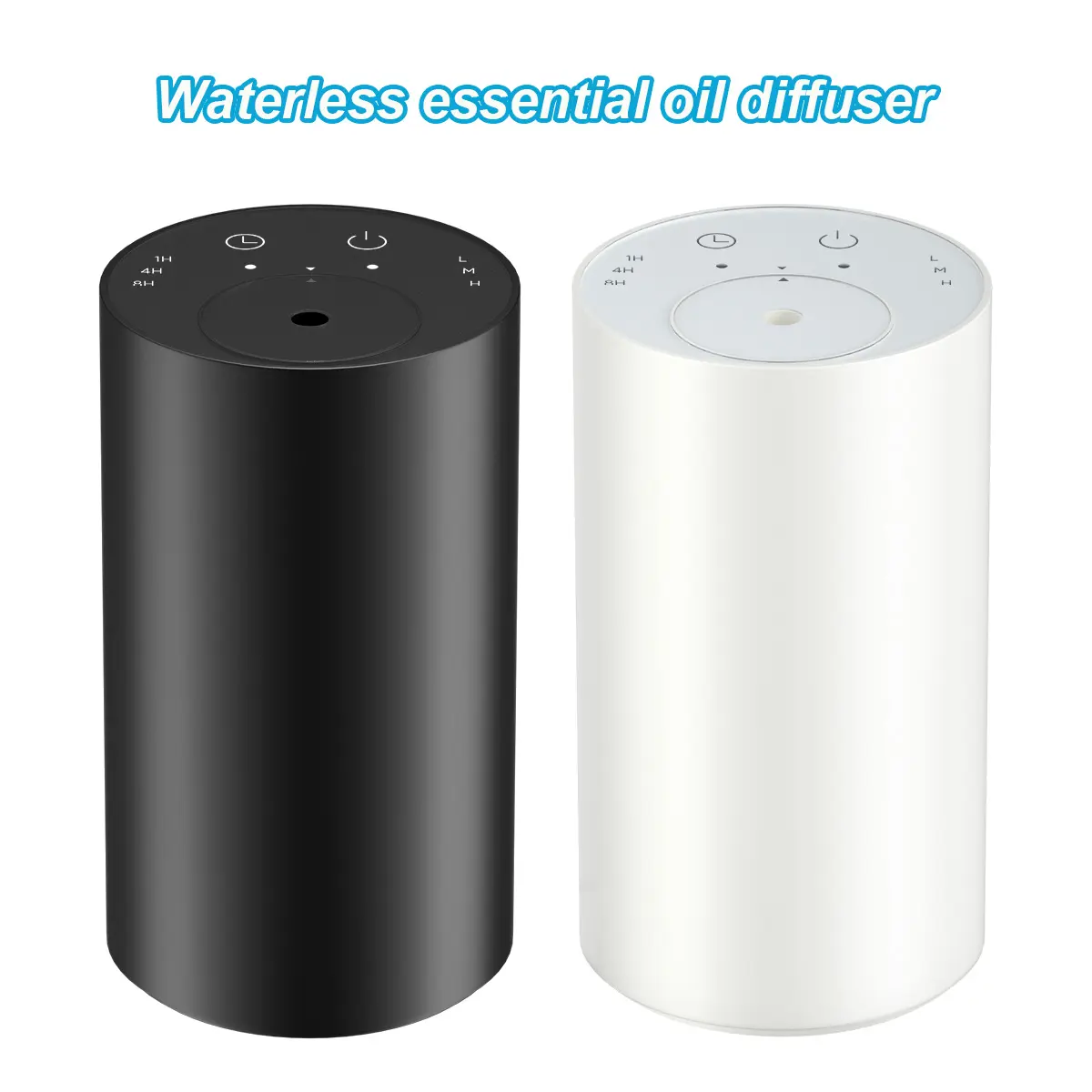 COZOME Waterless Oil Diffuser - USB Rechargeable Mini Aroma Diffuser Inhaler Aromatherapy Machine, Button-Activated Calming Auto Shut-Off Humidifier with 1/4/8-Hour Continuous Modes, Auto Shut-Off Aromatherapy Machine
