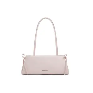 Charles & Keith Ballet-Inspired PU Shoulder Bag with Bow for Women