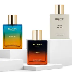 Bad Habit Trio by bellavita Luxury | Perfume Combo Gift Set | 3×100 ml | Narco, Devil & Pure Musk | Long Lasting Eau De Parfum | Vegan & Cruelty Free