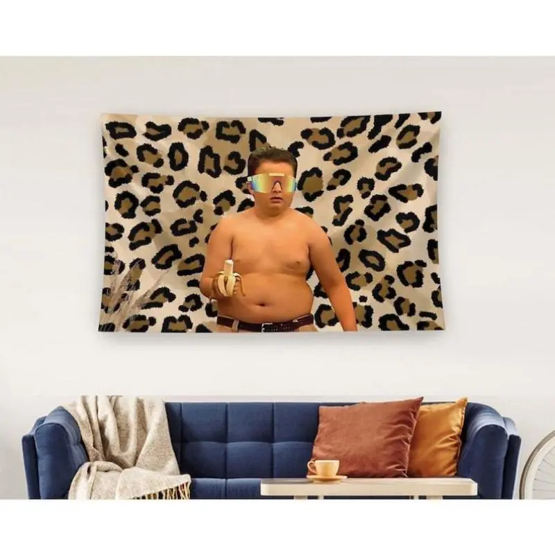 Funny Tapestry College, Custom Tapestry Wall Decor, Gibby Tapestry, Tapestry Funny , Cool Tapestry, Gibby Tapestry Funny Tapestries Meme colorful decorative