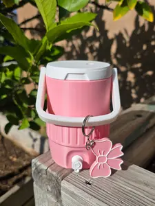 3DCreationsByGT Viral Pink Mini Coolers | 3D Printed Can Cooler (Pink)