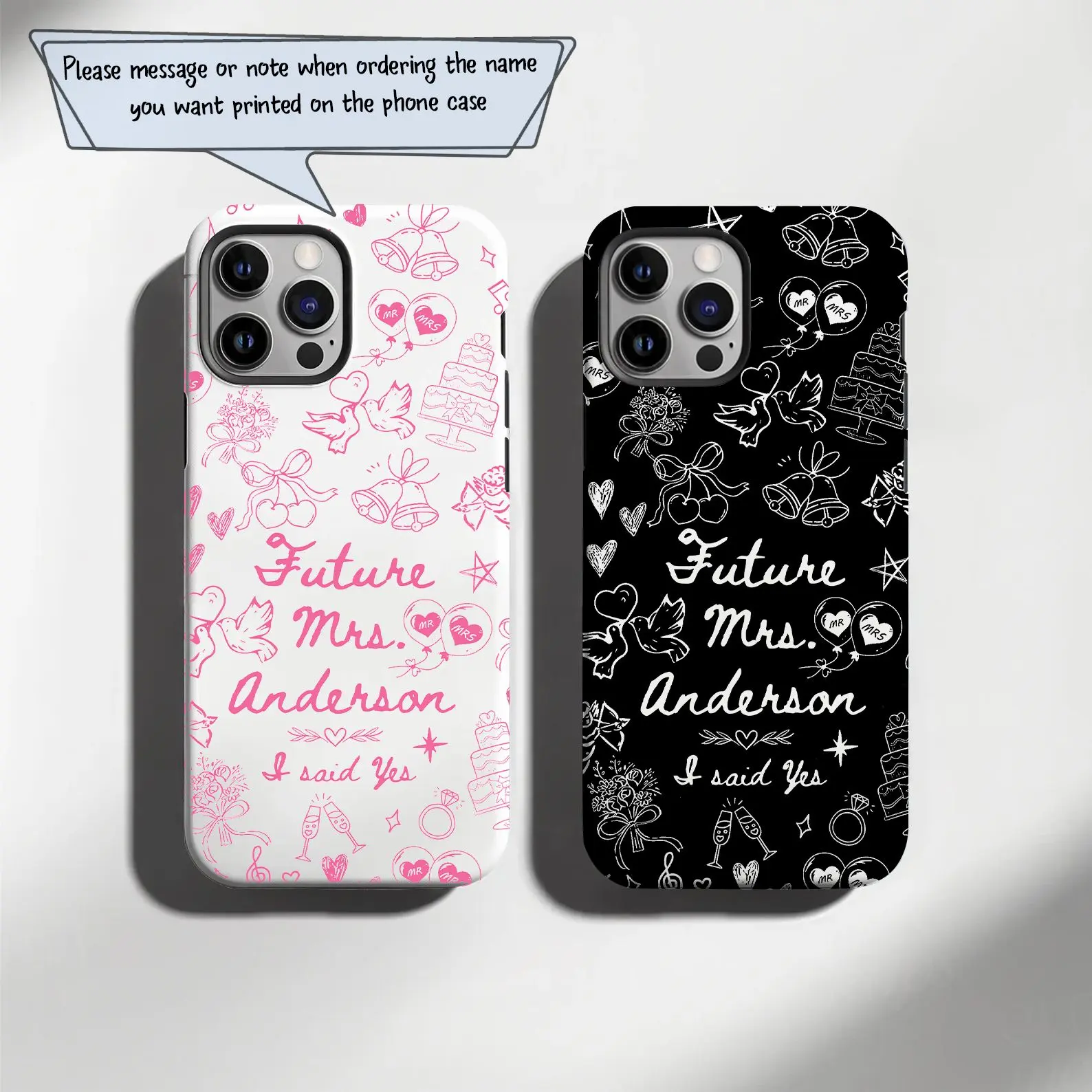 Custom Bride Phone Case, Wedding Phone Case, Going to the Chapel, personalized phone case, Bride to Be iPh0ne Galaxy Cellphone Smartphone