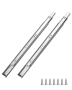 VEVOR Drawer Cabinet Slides, Side Mount Drawer Accessory, 24 in, 10 Pairs, 100 LB Load Capacity Replacement for Father's Day Gifts