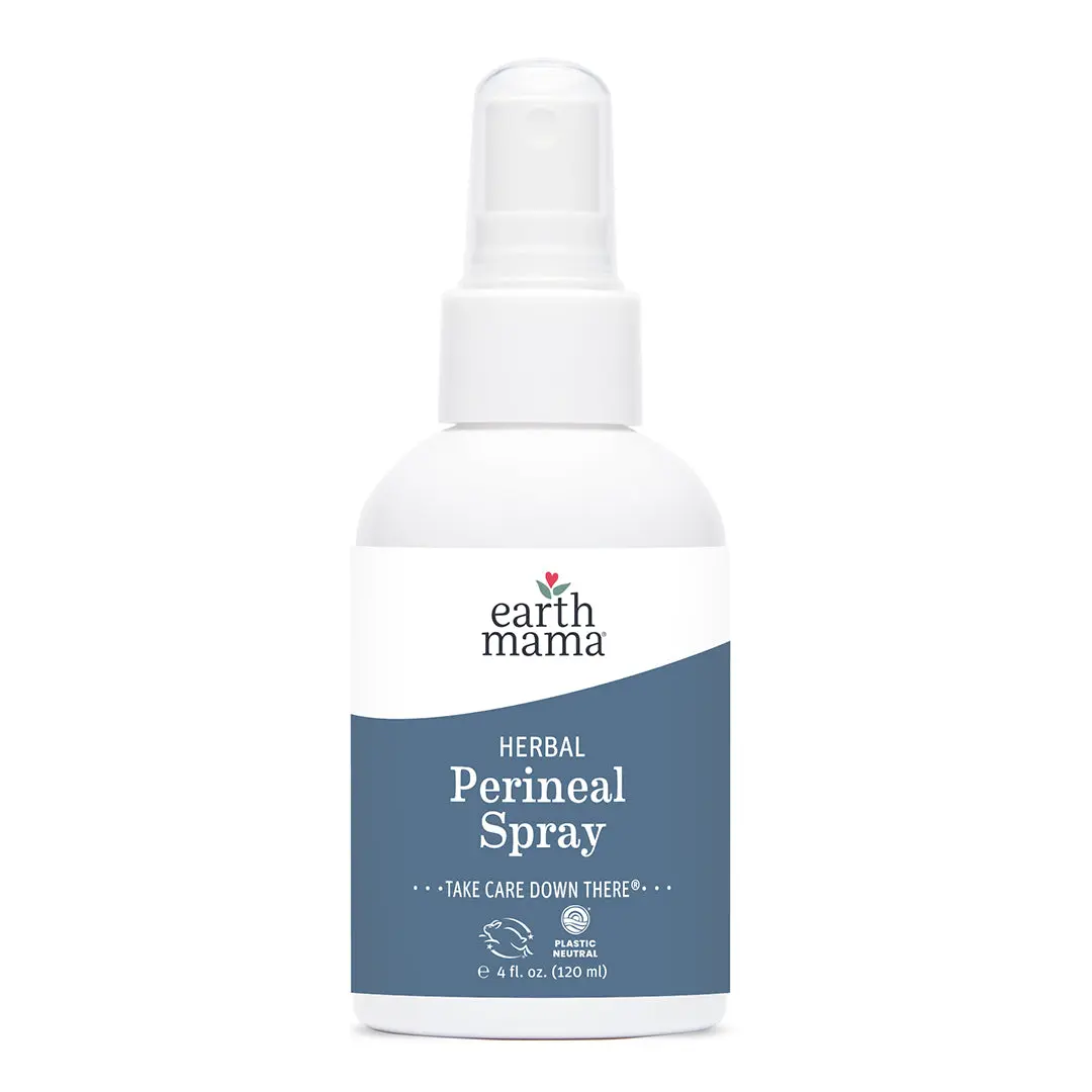 Earth Mama Herbal Perineal Spray – Cooling with Witch Hazel & Cucumber – 4 fl oz