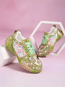 Women's Rhinestone Thick Sole Sports Shoes, Thick Soled Sneakers, Colorblock Comfortable Anti-Slip, All Season Daily Wear, Low Top Medium Width, Stylish Sneaker, Trendy Fashion Sneaker, Lifestyle Colorblock Sneakers, Trendy Sneakers