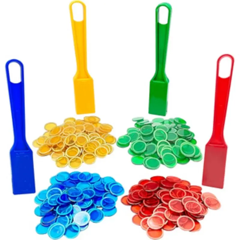 Bingo Game Set with Magnetic Rod, 100 Bingo Disks, Easy Cleanup Solution, Perfect for Family Fun, Durable & Reusable Design, Tabletop Games, Party Game Set, Board Games for Family Night