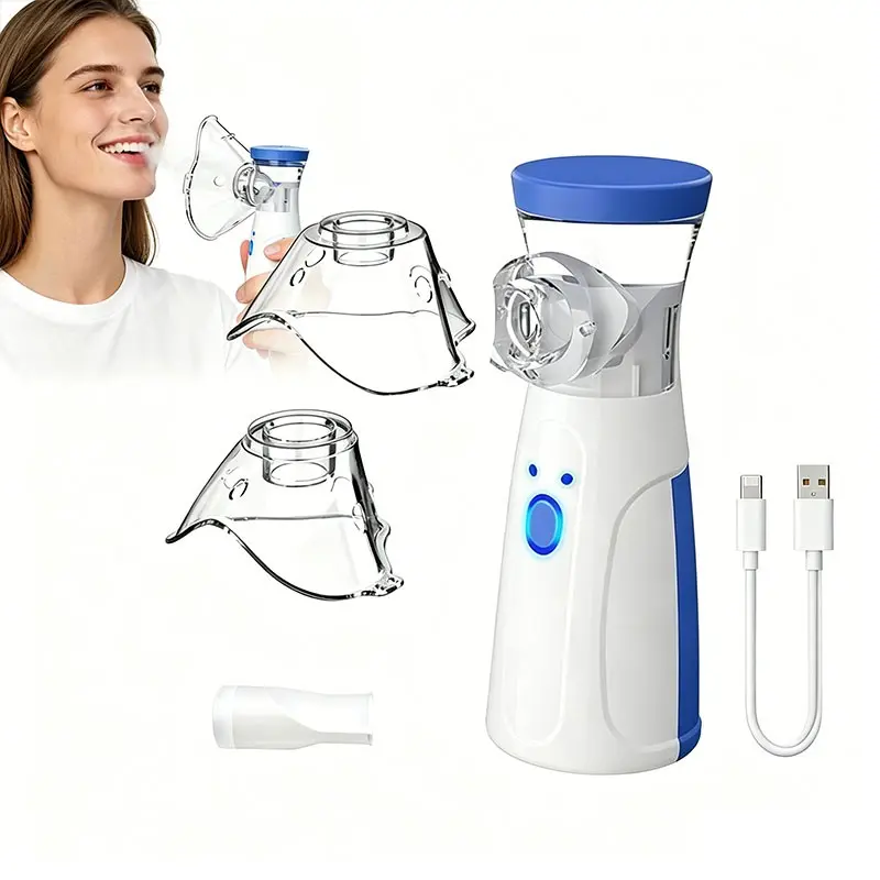 Rechargeable Portable Smart Humidifier, Handheld with Auto-Cleaning, Dual Modes, Respiratory Care for Home Travel, Adults & Kids, Travel Humidifier for Hotel Room
