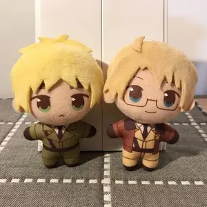 10CM Axis Powers Worlds Stars Plush Doll Keychain Hetalia Arthur Kirkland Alfred F Jones Wang Yao Keyring Cosplay Props Gift