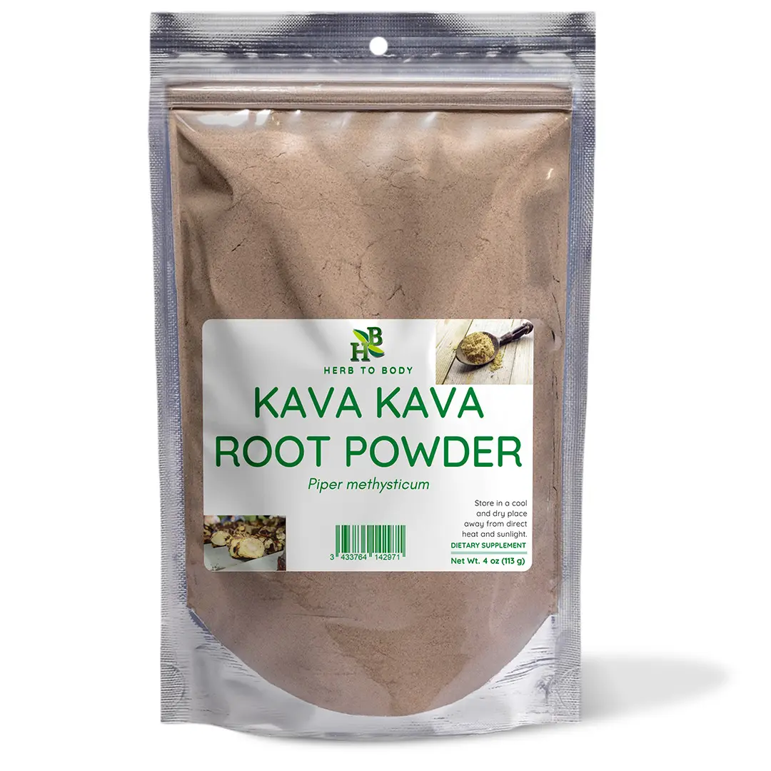 Kava Kava Root Powder – 4 oz (113 g) |  Noble Variety from Vanuatu | Herb To Body