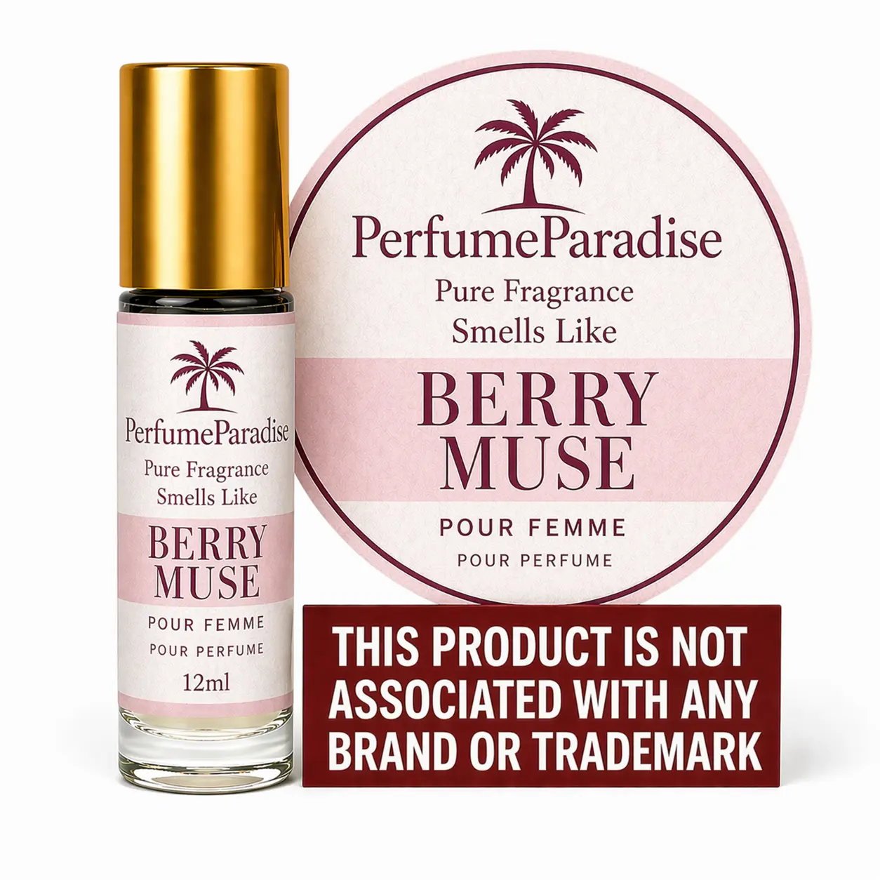 PERFUMEPARADISE Berry Muse Roll-On Scent Oil – 12ml Alcohol-Free Long-Lasting Oil-Based Fragrance | Travel-Friendly Roller Bottle