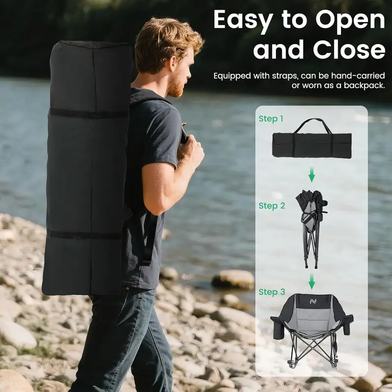 NestRock easy fold and carry as backpack