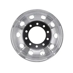 Alcoa 22.5x8.25 Truck Wheels Alcoa Style Forged Aluminum Rims Both-Side Mirror Polished Hub-Piloted 10x11.25in Bolt Pattern 145/167mm Offset 8.67in Bore