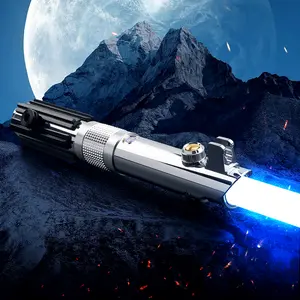 Ani-SE Upgrade Lightsaber with 16 Movie Sounds 12 RGB Colors Smart Motion Control Premium Metal Handle Replaceable Blade for Adults Kids Smooth Sensitive Swing Technology