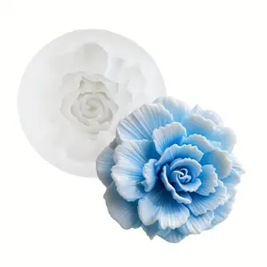 Reusable 3D carnation silicone mold - layered petal design, suitable for jewelry making, candle making, resin crafts, handmade soap, Soap molds, Handicraft - non stick, easy to demold, durable silicone - Mother's Day gift project