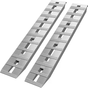 【Father's Day】VEVOR Aluminum Trailer Ramps Max 8810LBS Total Beavertail Hook End 1 Pair 2 Ramps Organiser