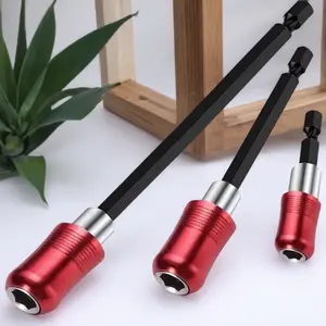 Magnetic Drill Bit Extension Set 60/100/150mm Hex Shank High Precision Screwdriver Adapter Professional Mechanical Tool Accessories Durable Alloy Steel Impact Extension for Electric Tools, Drill Bits Set, Replaceable Screwdriver Bits