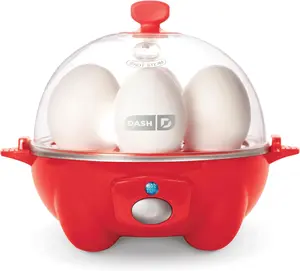 Rapid Egg Cooker – 6 Egg Capacity Electric Egg Steamer with Auto Shut-Off – Perfect for Hard/Soft/Medium Boiled Eggs, Poached, Omelets & More
