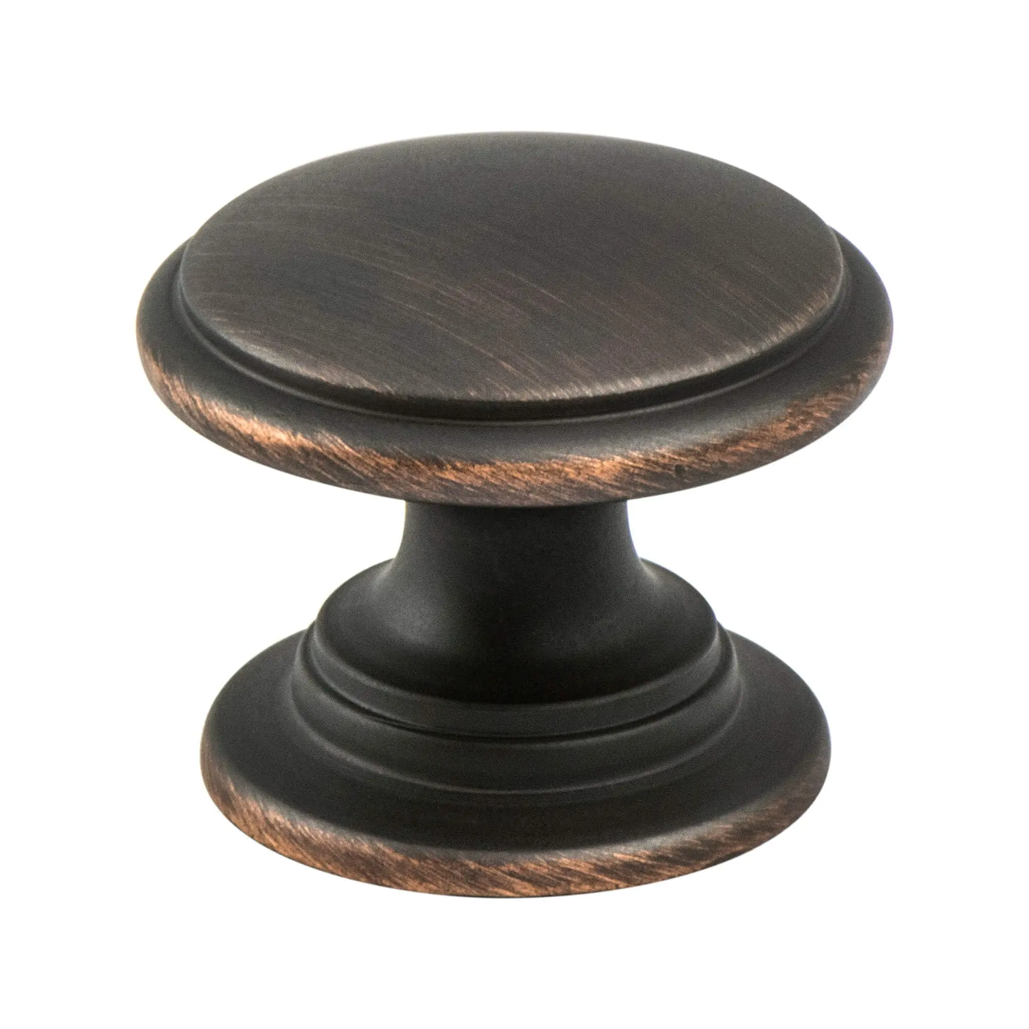 Berenson 7895-1VB-P Vibrato Door Knob, Verona Bronze Finish, 1-3/16 in. Diameter, 1 in. Projection, Strong Rich Design with Rich Design Elements