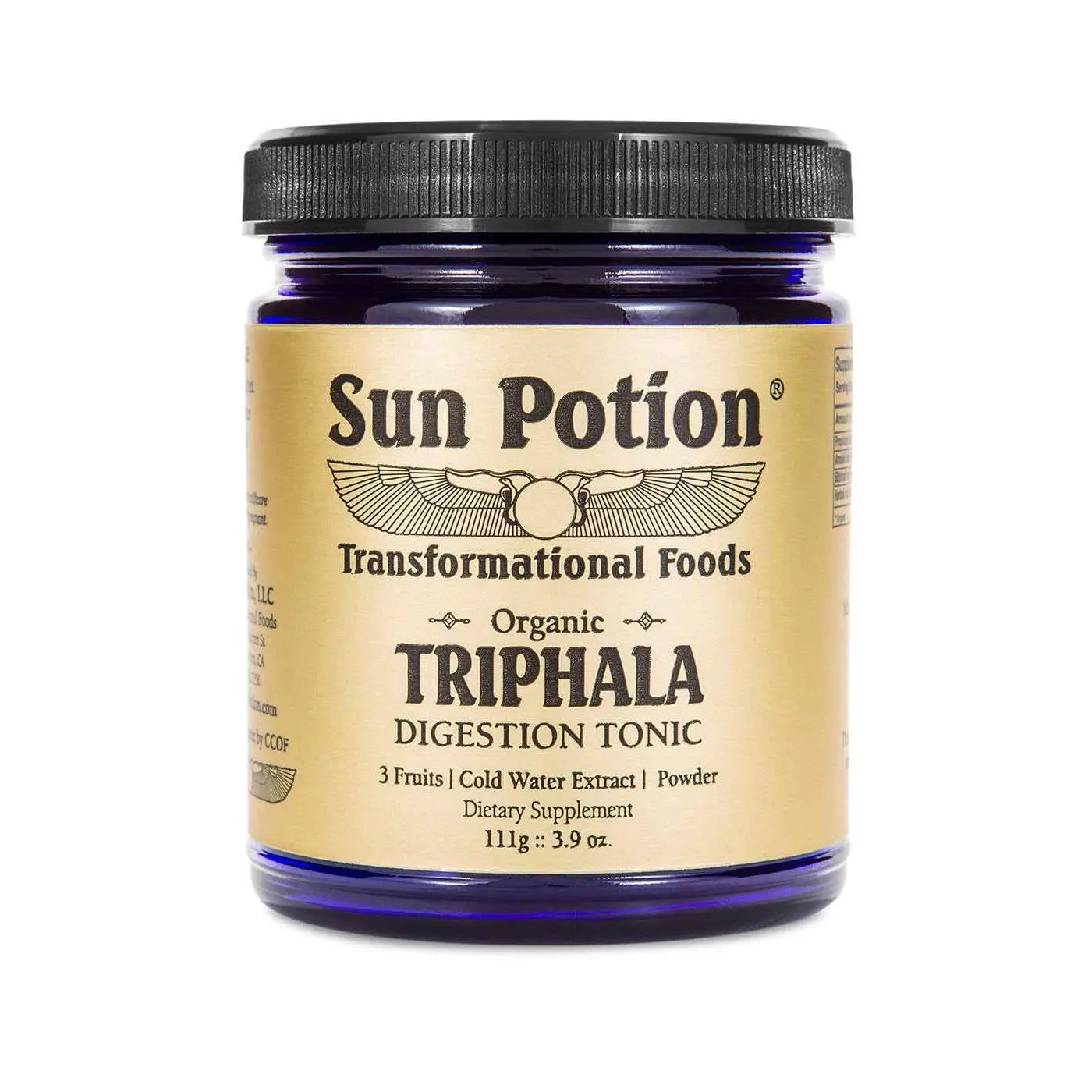 Ayurvedic Triphala Cold Water Extract Powder, Herbal Digestive Vitamin Supplement