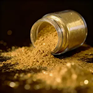 2 Pcs/set 20ML Mica Flake Powder, High Shine Glitter Pigment for Resin, Slime, Candles, Wood Furniture, DIY Crafts