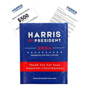 Kamala Harris Prank Mailer - Includes a $500 "Donation Receipt" and "Letter" from Harris - Prank Your Trump Friends or Family!