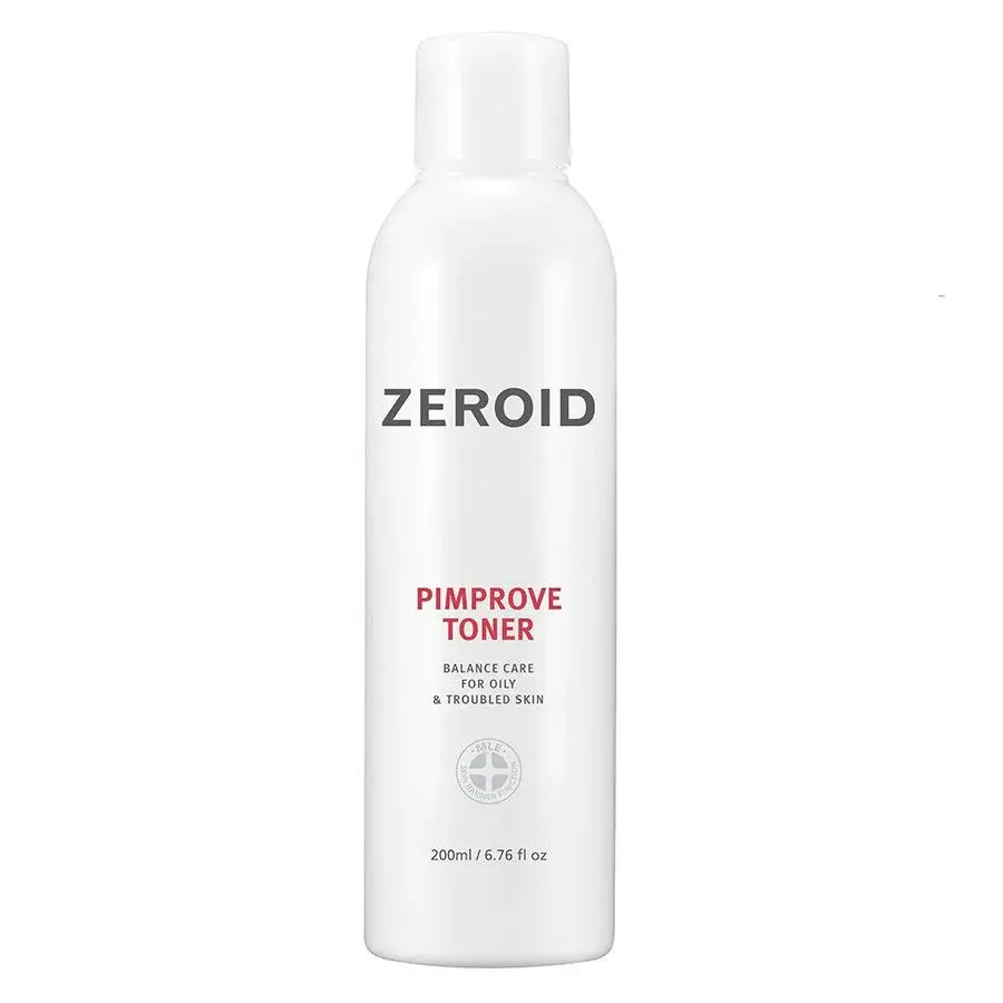 ZEROID | Pimprove Facial Toner | Skin Barrier with Hyaluronic Acid & Ceramide | pH Balanced Face Toner for Oily & Sensitive Skin | Korean Skincare | Facial Deep Hydrating | 6.76 fl oz (200ml)