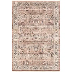 Sorsha Persian Traditional Fringe Area Rug
