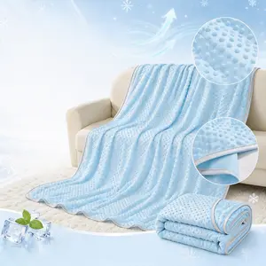 【Memorial Day Deals】Summer Cooling Blanket for Hot Sleepers Lightweight Breathable Machine Washable Soft Comfortable Bed Sofa Office camping Perfect for Summer Bedding Gifts super soft cool plush blanket bed accessories, multi-scene use summervibes