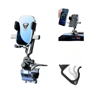 Portable dashboard car holder, no damage to interior, no residue left, foldable and rotatable bracket, an essential gadget for fixing navigation during travel