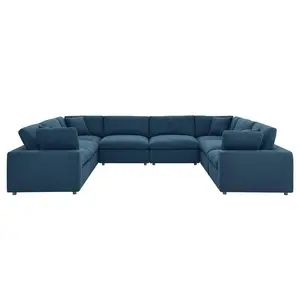 Modway Commix Down Filled Overstuffed 8-Piece Sectional Sofa