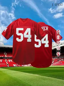 Jerry Rice Jersey #80 San Francisco Stitched Red Football Jersey Sporty Jersey Gift for Fans Sports Top Gym Clothes Workout Sports Top Training T-Shirt Gym Workout Tops Sports Style Jersey Athletic Workout Tops