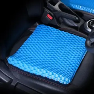 Gel Enhanced Seat Cushion, Breathable Honeycomb Design, Pressure Relief for Back & Tailbone Pain, Ideal for Home Office, Wheelchair, Car Seats