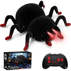 Electrically controlled remote-controlled crawling simulation black spider toy